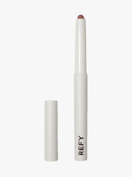 Refy Lip Blur Lip Liner in branded component on a light gray background